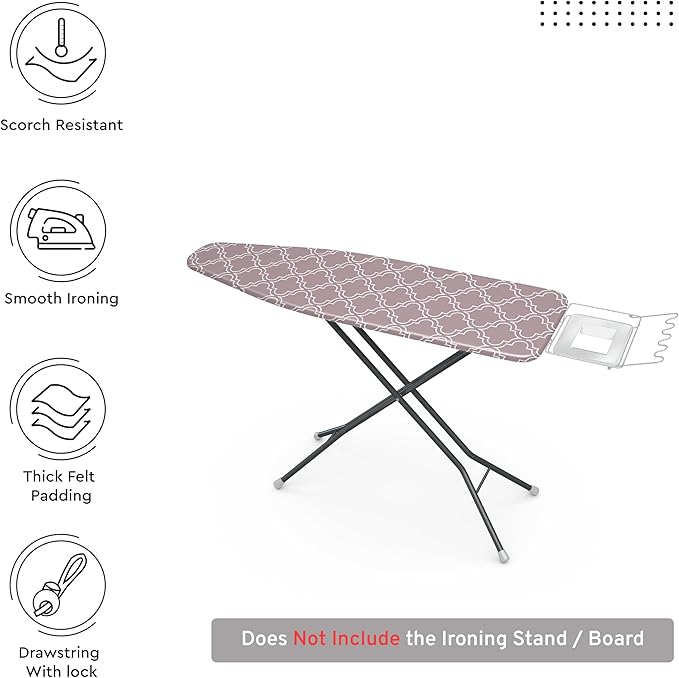 Encasa XO Ironing Board Cover and Pad 54"x15" - Image 3