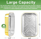 15 Pack 9x13 Gold Aluminum Foil Pans - Image 3