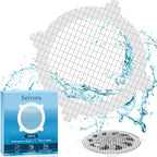 30 Pack Disposable Shower Drain Hair Catcher Shower Drain Mesh Stickers by Solvora