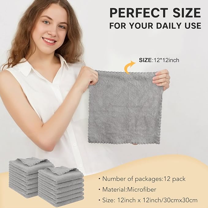 SUNLAND Microfiber Face Cloth Reusable Makeup Remover Facial Cleansing Towel - Image 7