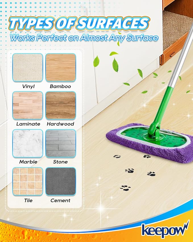 KEEPOW Reusable Mop Pads Compatible - Image 7