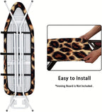 Nuxovilar Realistic Leopard Print Pattern Ironing Board Cover, 15×54 inch - Image 5