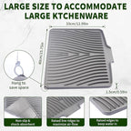 Silicone Dish Drying Mat 16x13 Multiple Usage, Easy clean, Eco-friendly - Image 4