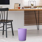 JiatuA Small Trash Can Plastic Wastebasket Round Garbage Container Bin - Image 2