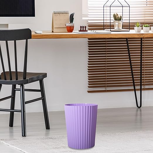 JiatuA Small Trash Can Plastic Wastebasket Round Garbage Container Bin - Image 2