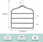 Velvet Pants Clothes Hanger Space Saving Non Slip Pants Shorts Hanger, - Image 5