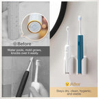 Electric Toothbrush Holder for Bathroom, Wall-Mounted Toothbrush Stand - Image 3