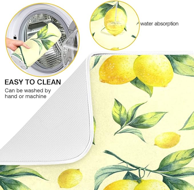 Super Absorbent Dish Drying Mat, Microfiber Fast-Drying Dish Mat, Kitchen Dish - Image 2