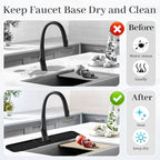 PoYang 24 Inch Faucet Mat for Kitchen Sink Splash Guard Behind Faucet, Sink - Image 6