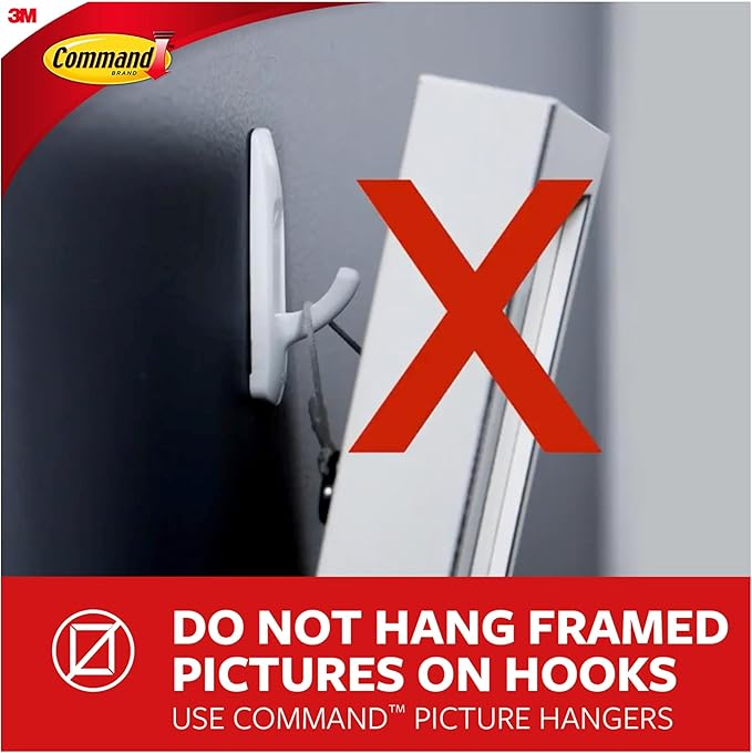 Command Large Wire Hooks, Holds up to 5 lb, 4 Hooks and 8 Strips, Damage-Free - Image 10