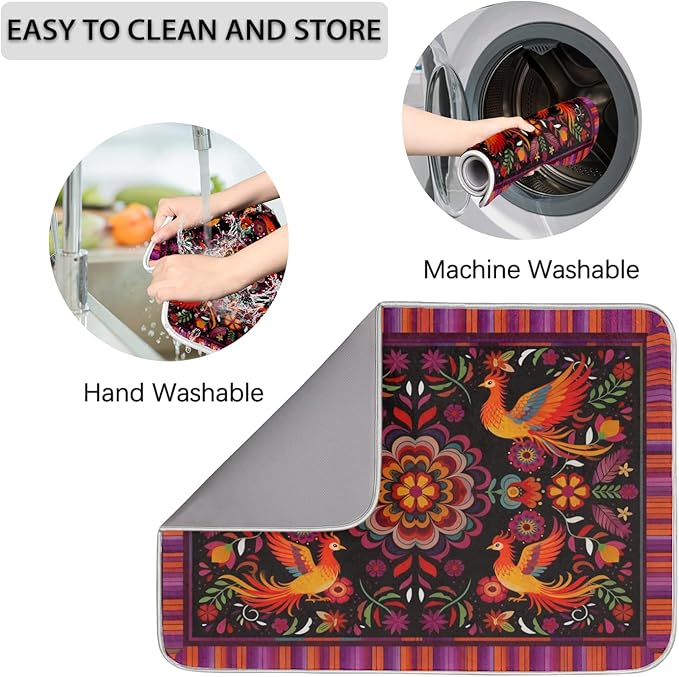 Dish Drying Mats with Hanging Loop - Image 4