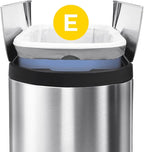 simplehuman Code E 200 Count, Dispenser Pack Custom Fit Liners, Drawstring - Image 4