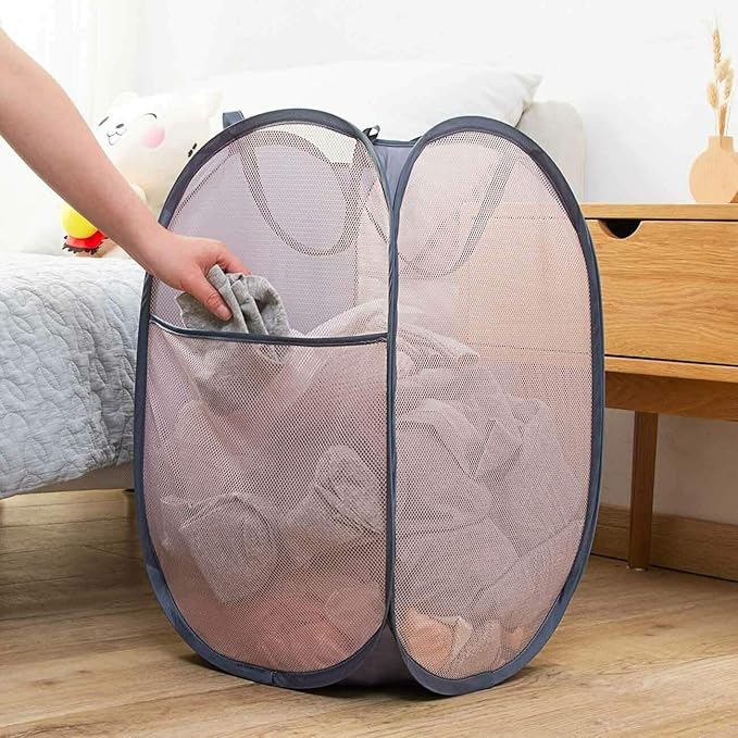 Mesh Pop up Laundry Hamper, Collapsible - Image 6
