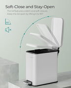 SONGMICS Bathroom Trash Can, 1.3 Gallon Small Trash Bin - Image 5