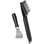 Boao 2 Pieces Hair Brush Cleaning Tool Comb Cleaner Brush Mini Comb Cleaning by Boao