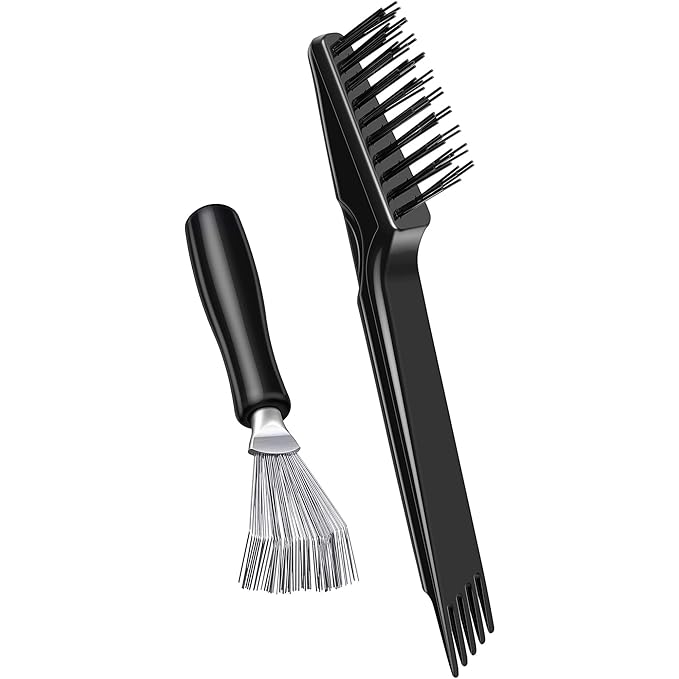 Boao 2 Pieces Hair Brush Cleaning Tool Comb Cleaner Brush Mini Comb Cleaning by Boao