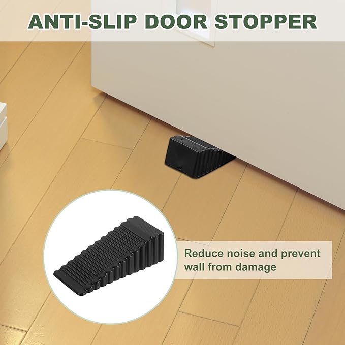 uxcell 2 Pcs Door Stoppers for Bottom of Door, 28mm/1.10 Inch Door Stops - Image 5