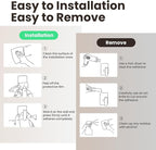 Silver Hooks for Hanging Heavy Duty, Wall Hooks for Shower, Waterproof & - Image 7