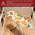 Nuxovilar Ironing Board Covers Winter Gingerbread Man and Treats Pattern - Image 4