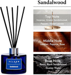 Reed Diffuser Set, 6.7 fl oz Sandalwood Scented Oil Diffuser - Image 2