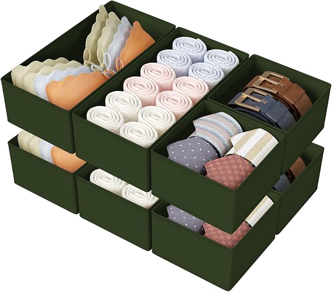 DIMJ Drawer Organizers Clothes, Fabric Closet Organizers and Storage, Shallow by DiMJ