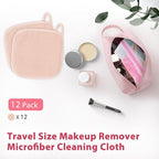 Makeup Remover Cloth, 12 Pack Makeup Remover Pads Microfiber Face Washcloth - Image 7