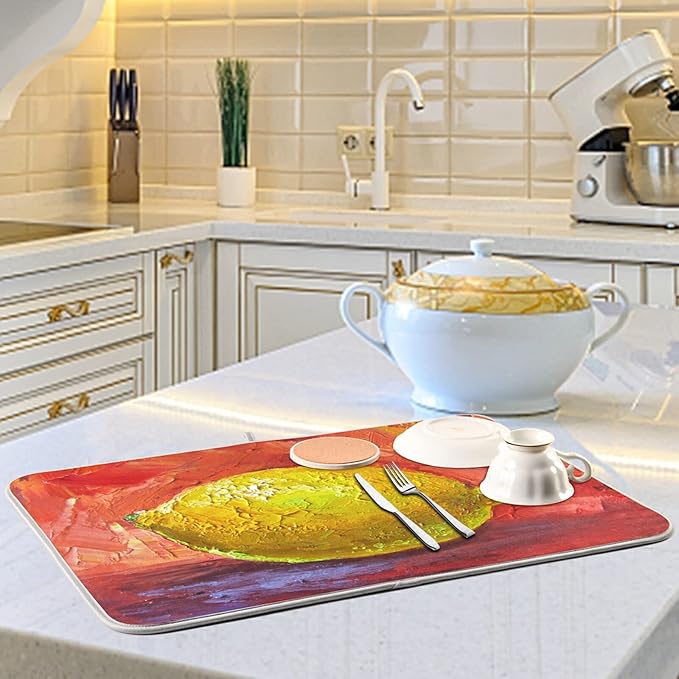 Absorbent Dish Drying Mat for Kitchen Counter - Image 6