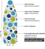 Ironing Board Cover and Pad Standard Size 15" x 54", 3 Pairs of Hook and Loop - Image 2