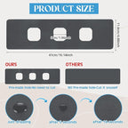 Tioncy 2 Pcs 3 Hole Faucet Mat for Kitchen Sink Kitchen Faucet Absorbent Mat - Image 2