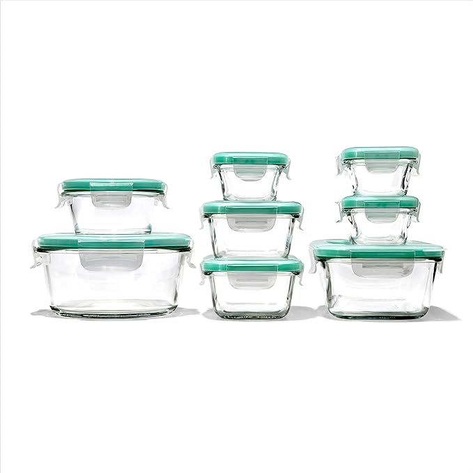OXO Good Grips 16 Piece Glass Smart Seal Airtight Everyday Container Set by OXO