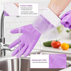 Elgood Reusable Long Dishwashing Cleaning Gloves - Image 2