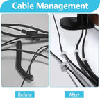 100PCS Cable Clips, Adhesive Wire Clips Organizer Cord Clips Management - Image 6