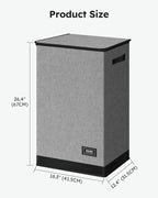 SOLEDI Laundry Hamper with Lid 90L Large & Tall Collapsible Laundry Basket - Image 3