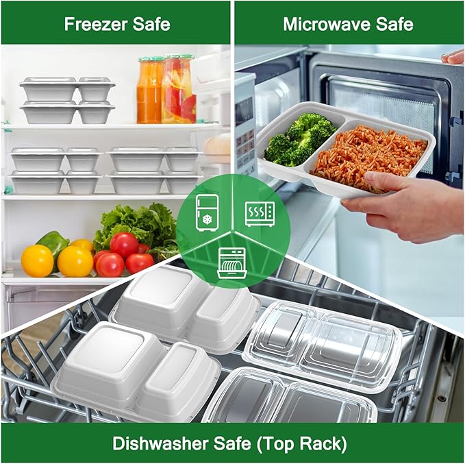 50 Pack 28 oz Meal Prep Containers Reusable - Image 5