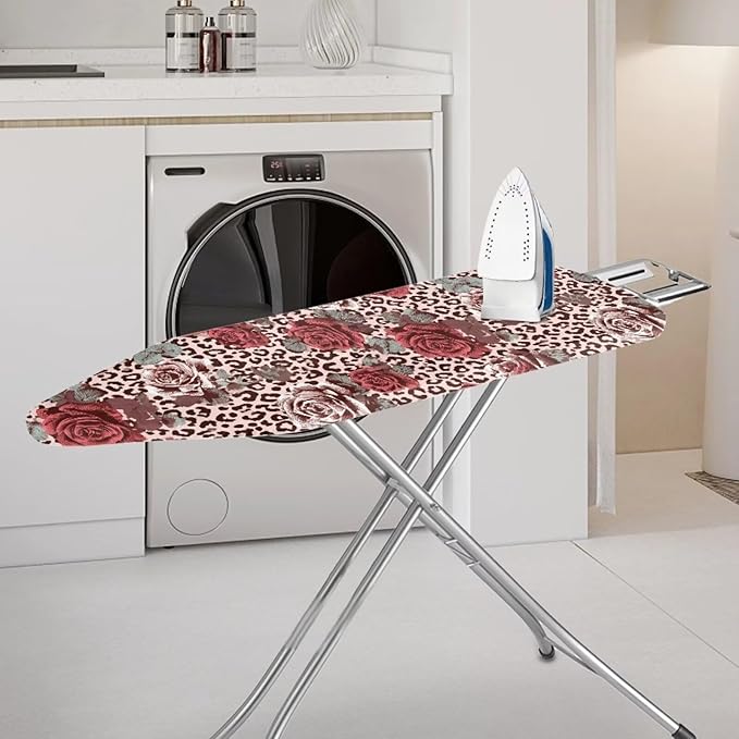 Leopard Print Flower Ironing Board Covers Standard Washable Ironing Board - Image 2