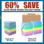 Microfiber Cleaning Cloths-50 Pack, Microfiber Towels Bulk, Towels - Image 2