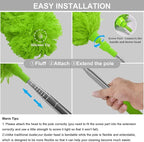 DELUX Microfiber Feather Duster Extendable Duster - Image 2