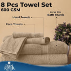 DAN RIVER 8 PC Luxury Bath Towels - Image 7