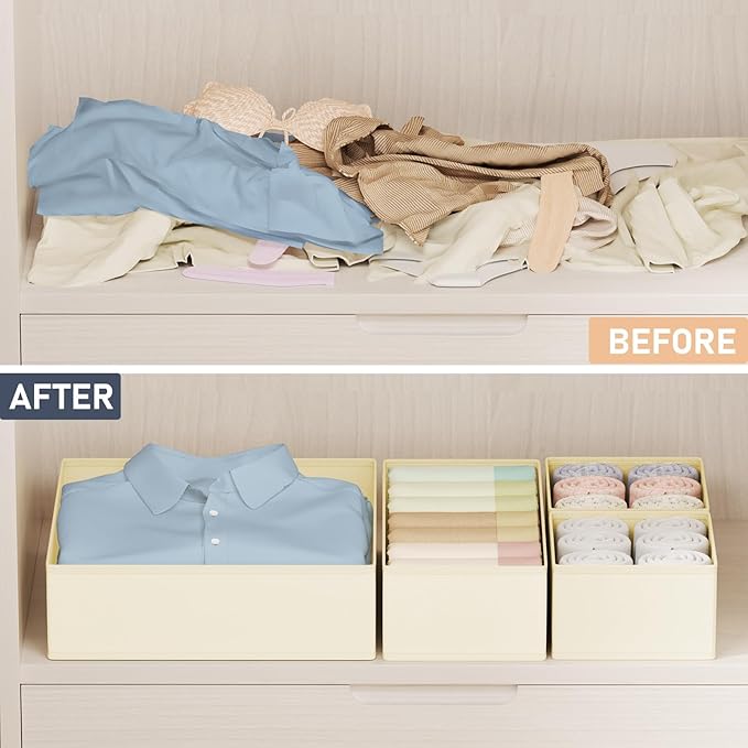 DIMJ Drawer Organizer Clothes 24 Pack - Image 5