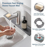 Faucet Mat for Kitchen Sink, Rapidly Absorbing Diatomite Fast Drying Stone - Image 4