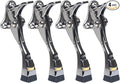 4 Packs Heavy Duty Kickdown Door Stopper, One Touch Adjustable Kickdown Door by ENYZTBI