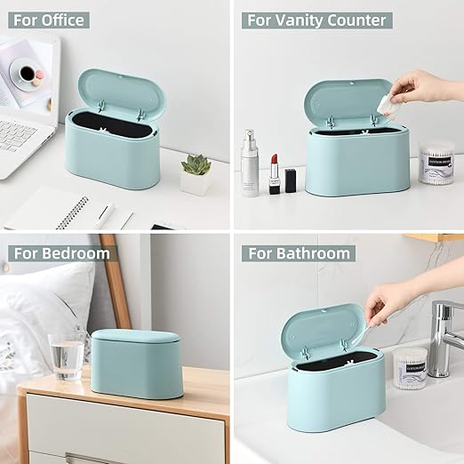 SUBEKYU 0.5 Gal Mini Countertop Trash Can - Image 5