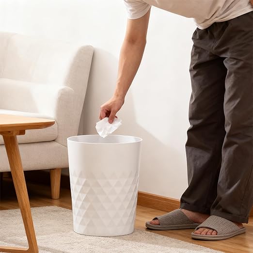 Bathroom Trash Can 1.8 Gallon Garbage Can Waste Basket Recycling Bin - Image 3