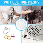 25 PCS Disposable Shower Drain Hair Catcher 3.54 Inches Round Drain Hair - Image 3