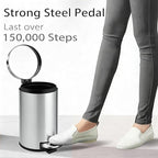 TIPGO Small Trash Can with Lid Soft Close, 4.5 Liters / 1.2 Gallon Bathroom - Image 3