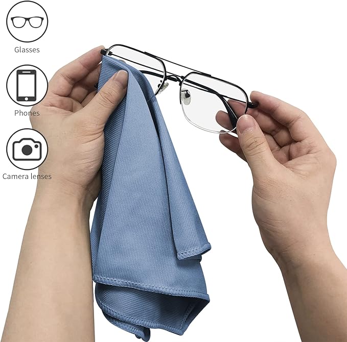 6 Pack Microfiber Glass Cleaning Cloth, 16 Inch X 16 Inch, Lint Free Quickly - Image 5