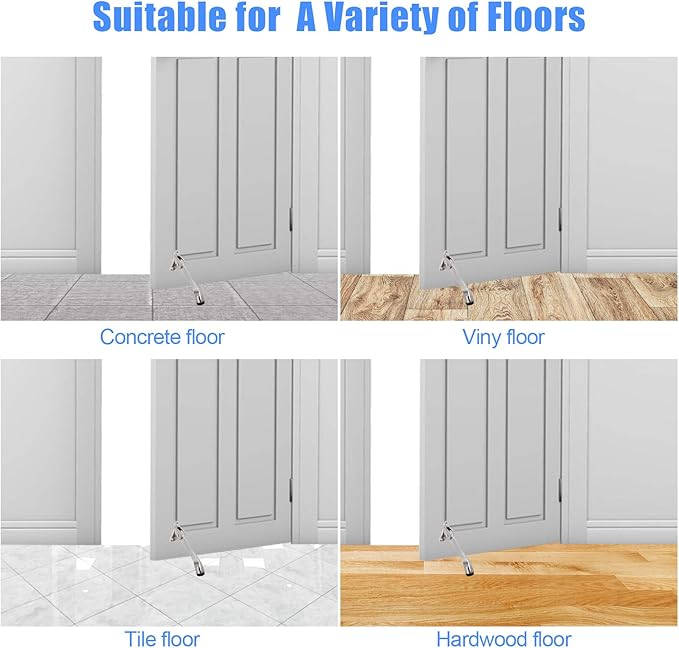 4 Pack Kickdown Door Stop, Commercial Heavy Duty Door Stops - Image 6