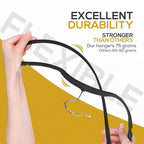 50 Pack New Premium Quality Velvet Hangers Ultra Thin Non Slip Adult Felt Space - Image 8