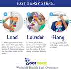 Sock Laundry Solution for Washing Drying & Storing Socks in Pairs, Clip & Hold - Image 8