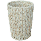 Wicker Trash Can, Bathroom Trash Can, Wicker Waste Basket by WEAVECOMFORTINTOEVERYCORNER